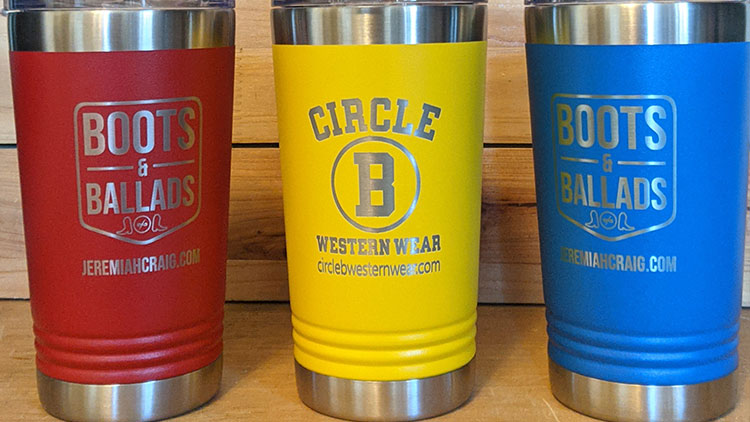 personalized coffee tumblers from Twisted Willow Fabrication